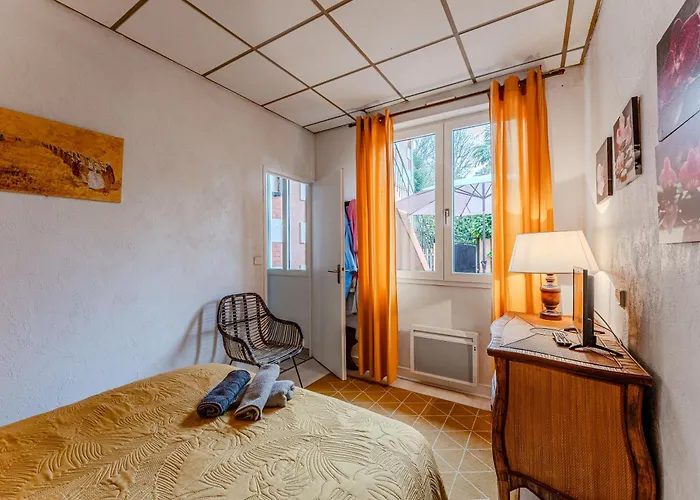 La Palmeraie 300m Plage, Calme アルカション